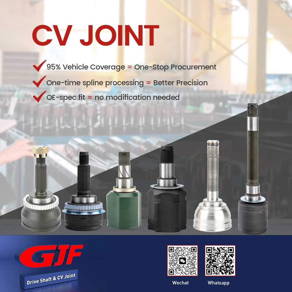 Junta homocin&eacute;tica da GJF Auto Parts com cobertura para 95% dos modelos de ve&iacute;culos