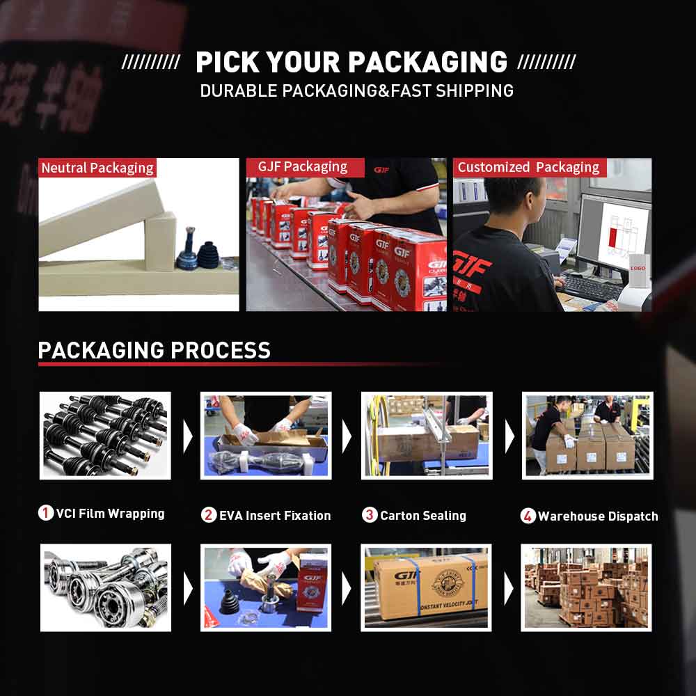 Eixo de transmiss&atilde;o da GJF Auto Parts com cobertura para 95% dos ve&iacute;culos