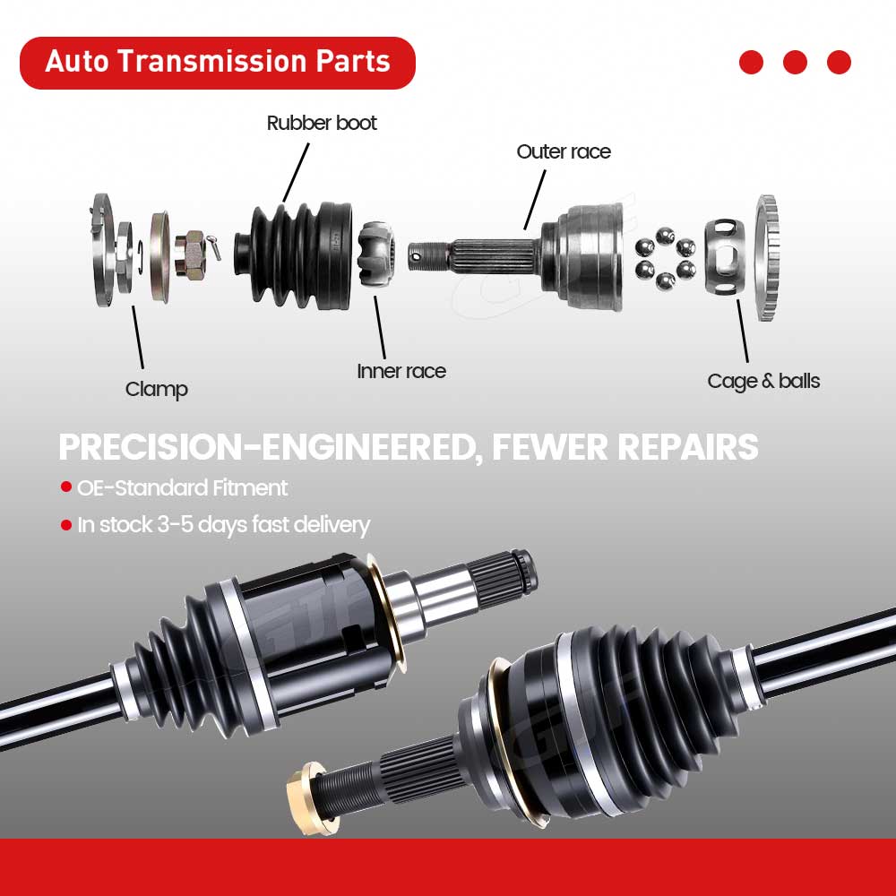 Eixo de transmiss&atilde;o da GJF Auto Parts com cobertura para 95% dos ve&iacute;culos